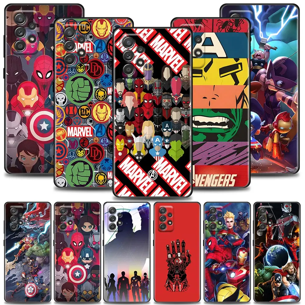 

Marvel Avengers Cartoon Comic Anime Phone Case For Samsung Galaxy A72 A52 A32 A02s A12 A42 A71 A51 A31 A21 A11 A01 A02 A03 Cover