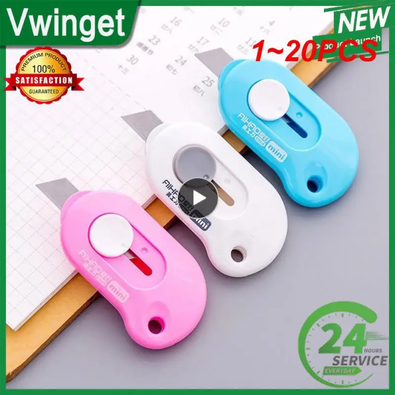 

1~20PCS Cute Kawaii DIY Korean Aihao Paper Mini Cutter Letter Utility Knife School Office Home Supplies Stationery