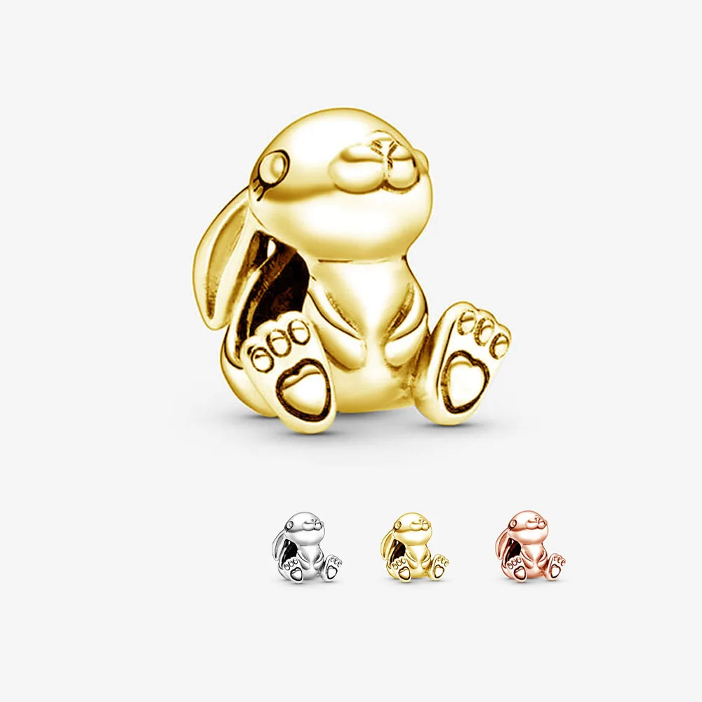 

Advanced Texture 925 Solid Silver Moments Nini Daisy The Rabbit charms mybeboa Beads Fit Pandora Original Bracelet Women Jewelry