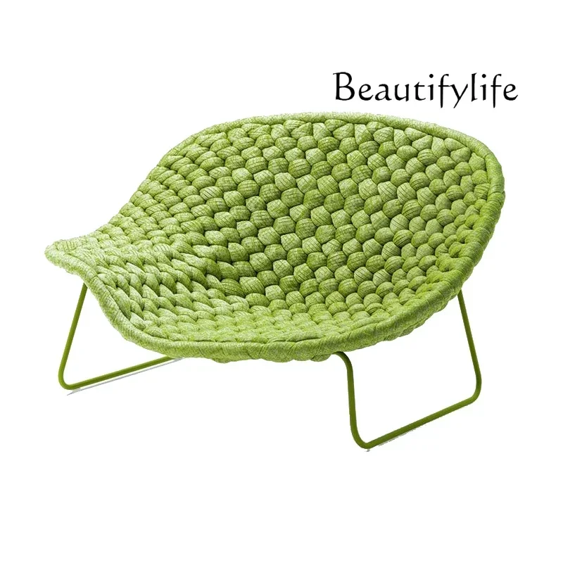 Уличный диван одиночный стул из ротанга креативная мебель плетеный веревочный