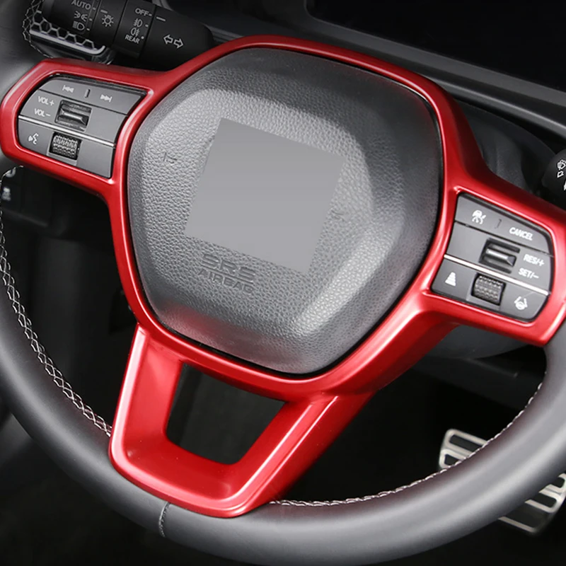 

Car Carbon Fiber Steering Wheel Panel Cover Trim Panel Decoration Frame Sticker For Honda Civic 11th 2021-2022