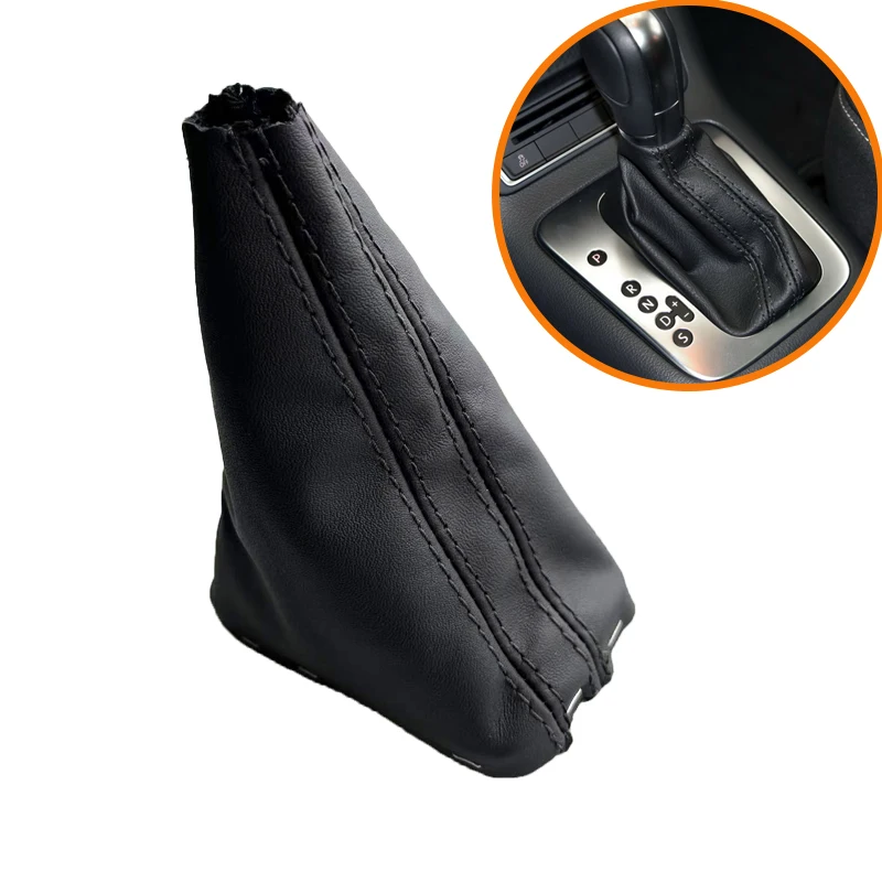 

Для VW Tiguan автомобильная ручка переключения передач DSG кожаный пылезащитный чехол 2010-2015 автомобильные аксессуары 5ND 713203 5 декабря 713 203