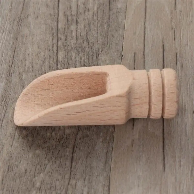 Чайная ложка соляные лопатки деревянная ручка совок для соли чайная контейнеры