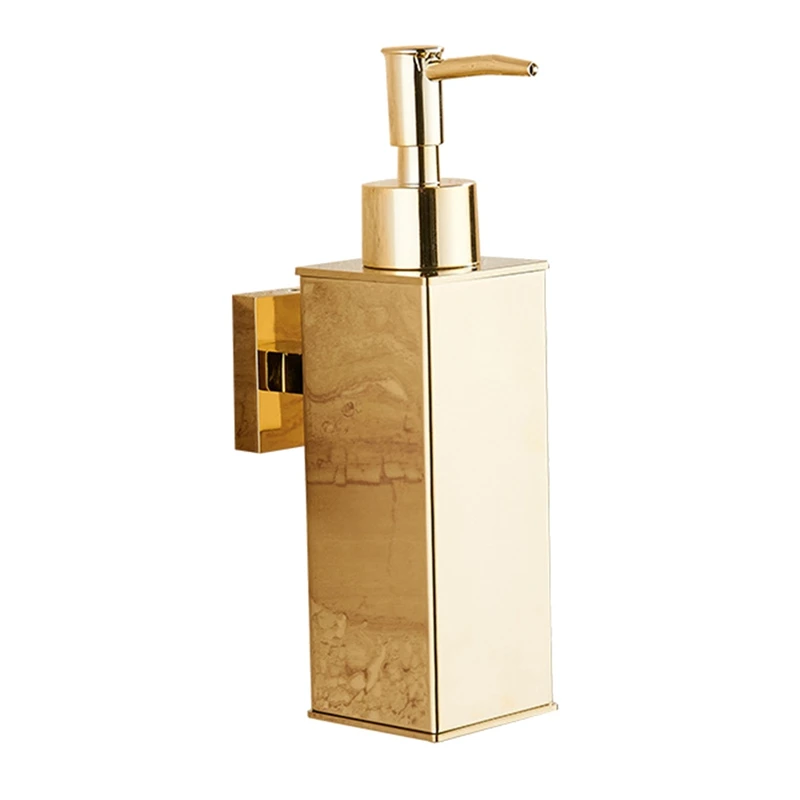 

Liquid Soap Dispenser Bathroom Wall Mounted Gold Shower Gel Detergent Shampoo Bottle For Kitchen Hotel Home