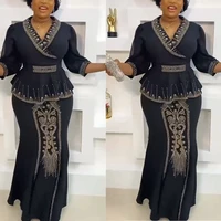 2 pieces set africa clothes dashiki african skirts and top for women ankara wedding gown outfits 2022 plus size lady party dress