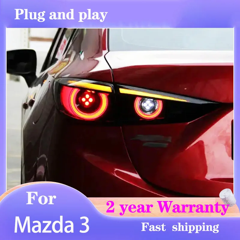 

Автостайлинг для Mazda 3, задние фонари 2014-2019 Axela, задние фонари Mazda3, задние фонари, ДХО, противотуманные фонари, сигнал поворота, Реверсивный
