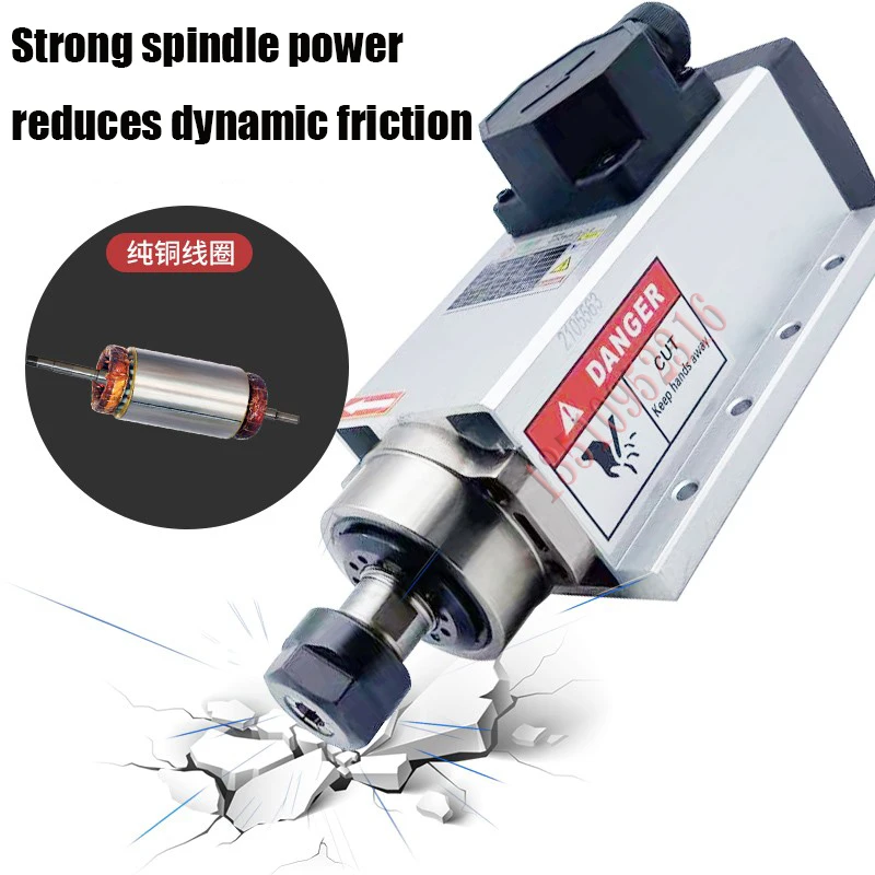 Новейший двигатель шпинделя с ЧПУ гравировального станка воздушным охлаждением