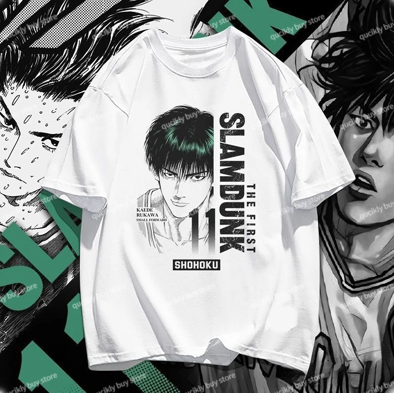 

Slam Dunk Jerseys Rukawa Kaede TShirt New Arrival Anime Japanese Style Female T Shirt Soft Printed Men Clothing Streetwear