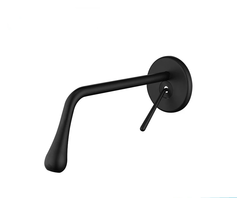 

Factory Copper Wall-Mounted Concealed Faucet Bathroom Hot and Cold Water Basin Faucet Embedded Inter-Platform Basin Faucet