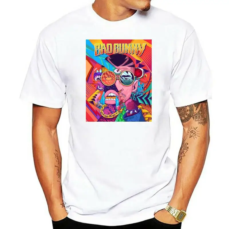 

Limited BAD BUNNY X100Pre Tour 2022 Graphic Mens Black T-Shirt
