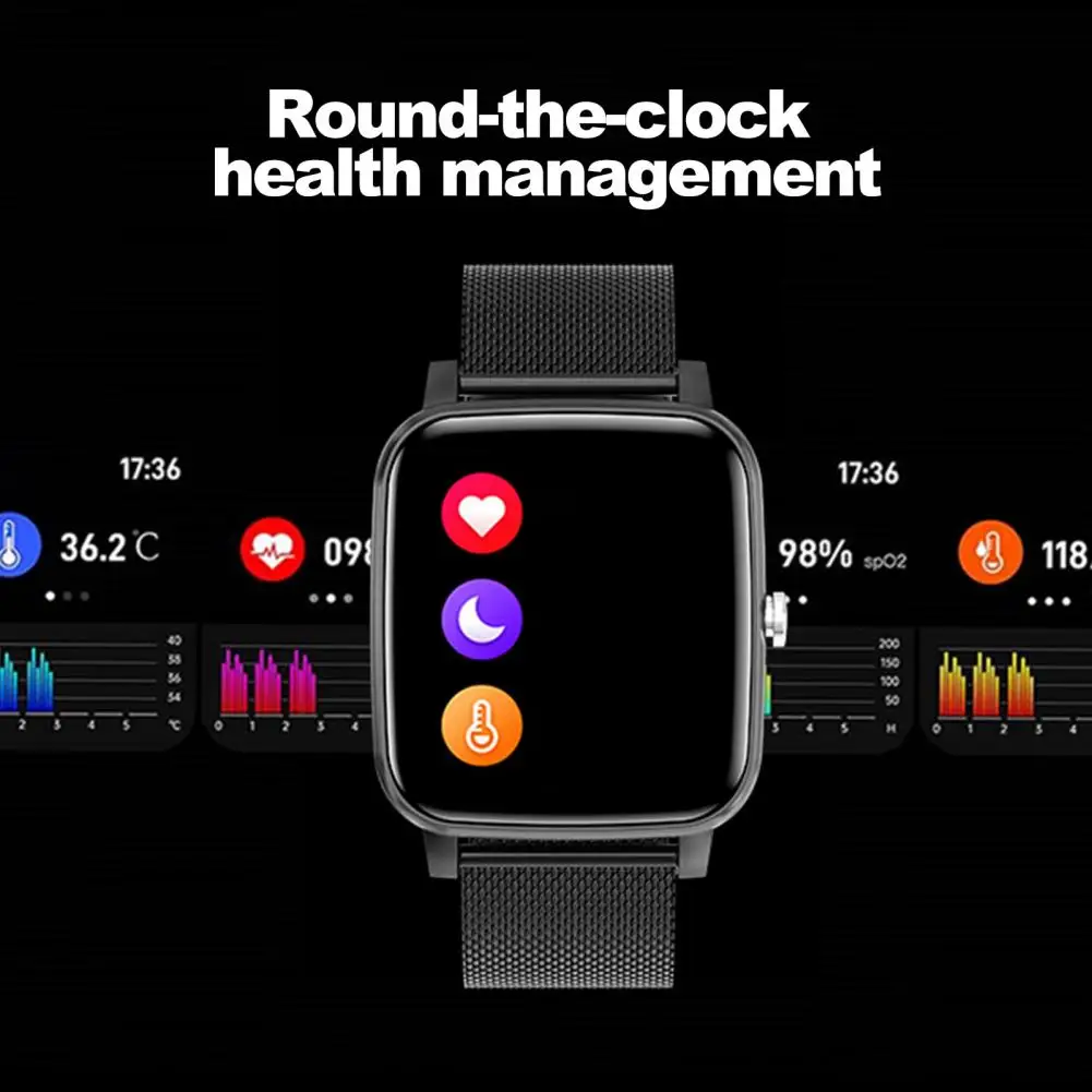 

Цифровые часы K18PRO с фитнес-трекером, совместимые с Bluetooth, 5,0, мониторинг сердечного ритма/анализ сна, наручные часы для повседневной жизни