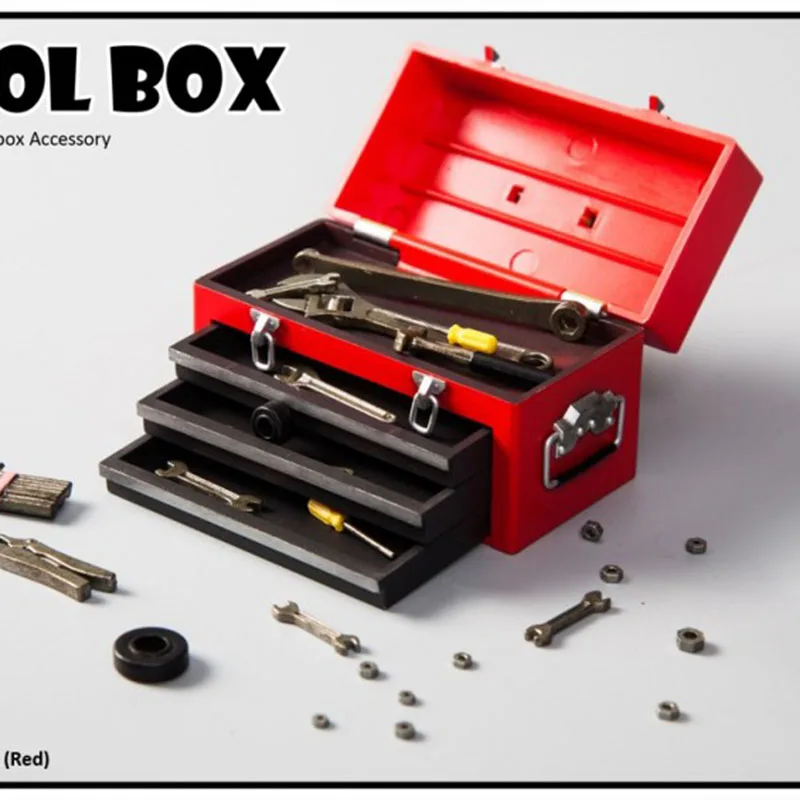 

1/6 Scale CT009 Modern Trend Kit Toolbox 3 Color Plastic Model Scene Decoration Collection Display