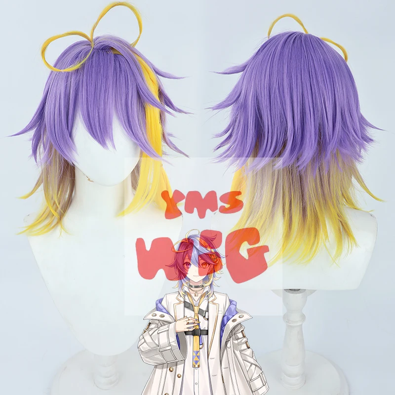 Vtuber YouTuber Aster Arcadia Косплей Парик Термостойкие волосы Парики + Кепка для парика