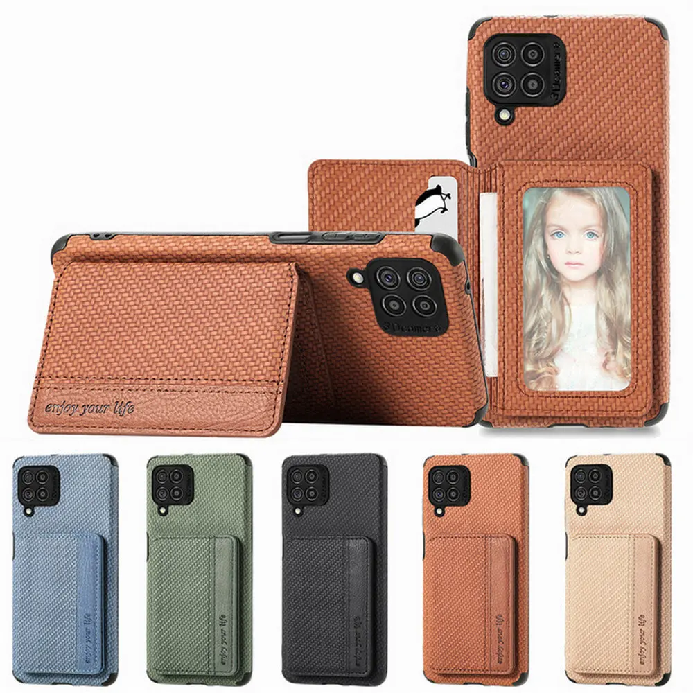 

Роскошный кожаный чехол с отделением для карт для Samsung M62, защитная задняя крышка с рчид-блокировкой 360, чехол для Samsung Galaxy M62, F62 M 62, чехол