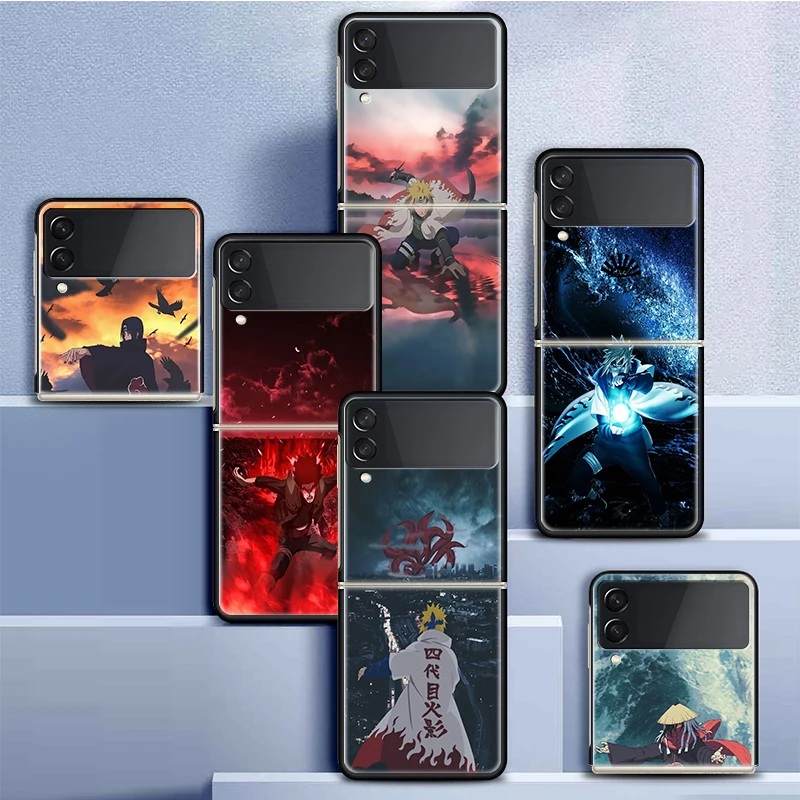 

Anime Naruto Yondaime Hokage Phone Case For Samsung Galaxy Z Flip3 PC Hard Plastic Smart Casing Fundas For Z Flip 3 5G Cover Cas