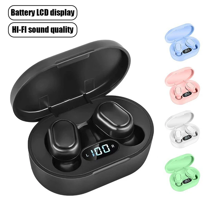 

TWS Wireless Bluetooth Headset Noise Cancelling Touch Control Headphones In Ear Earbuds with Microphone Earphone for Smartphone