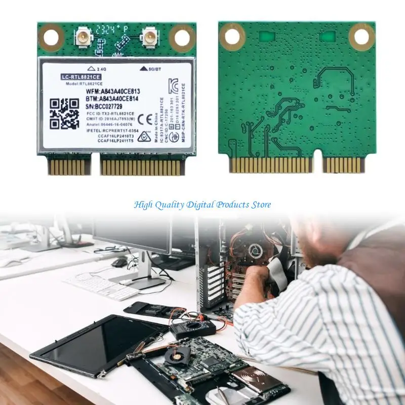 Фото U2JE BL M8821CP2 WIFI 6-карточный беспроводной адаптер RTL8821CE Чип Высокая скорость со стабильной передачей сигнала для ПК и №2