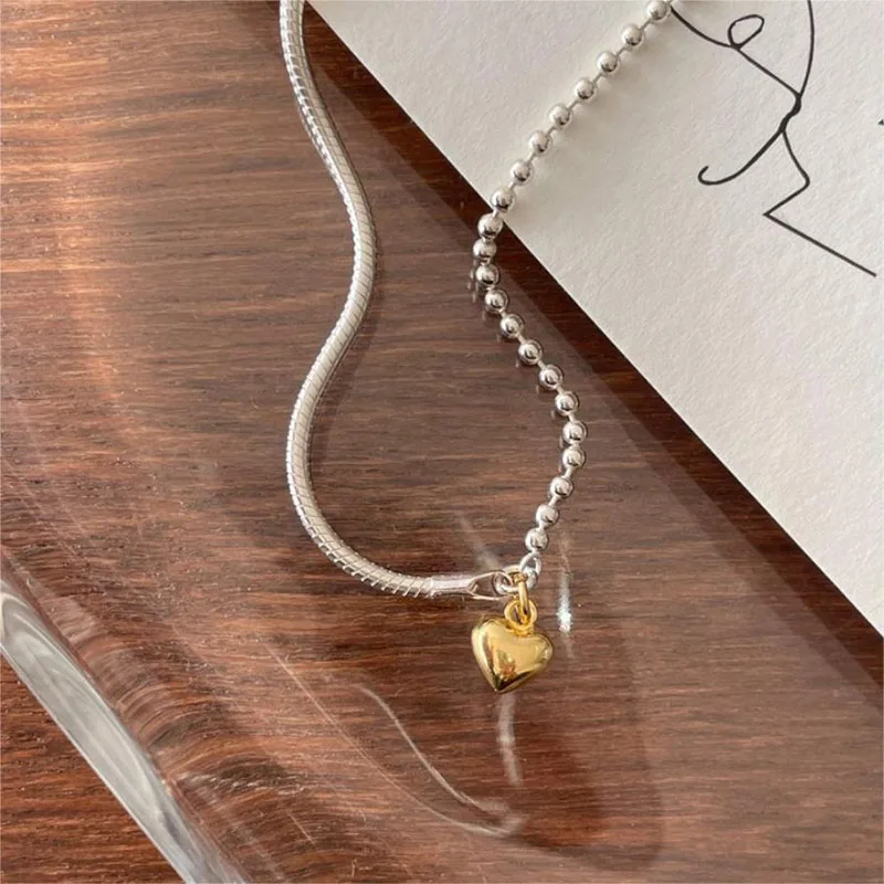 

Женский гипоаллергенный браслет из серебра 925 пробы, с подвеской в виде сердца