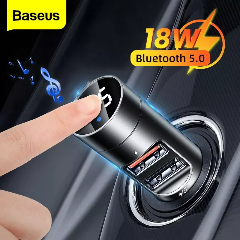 

FM-трансмиттер Baseus с Bluetooth и mp3-плеером, 18 Вт