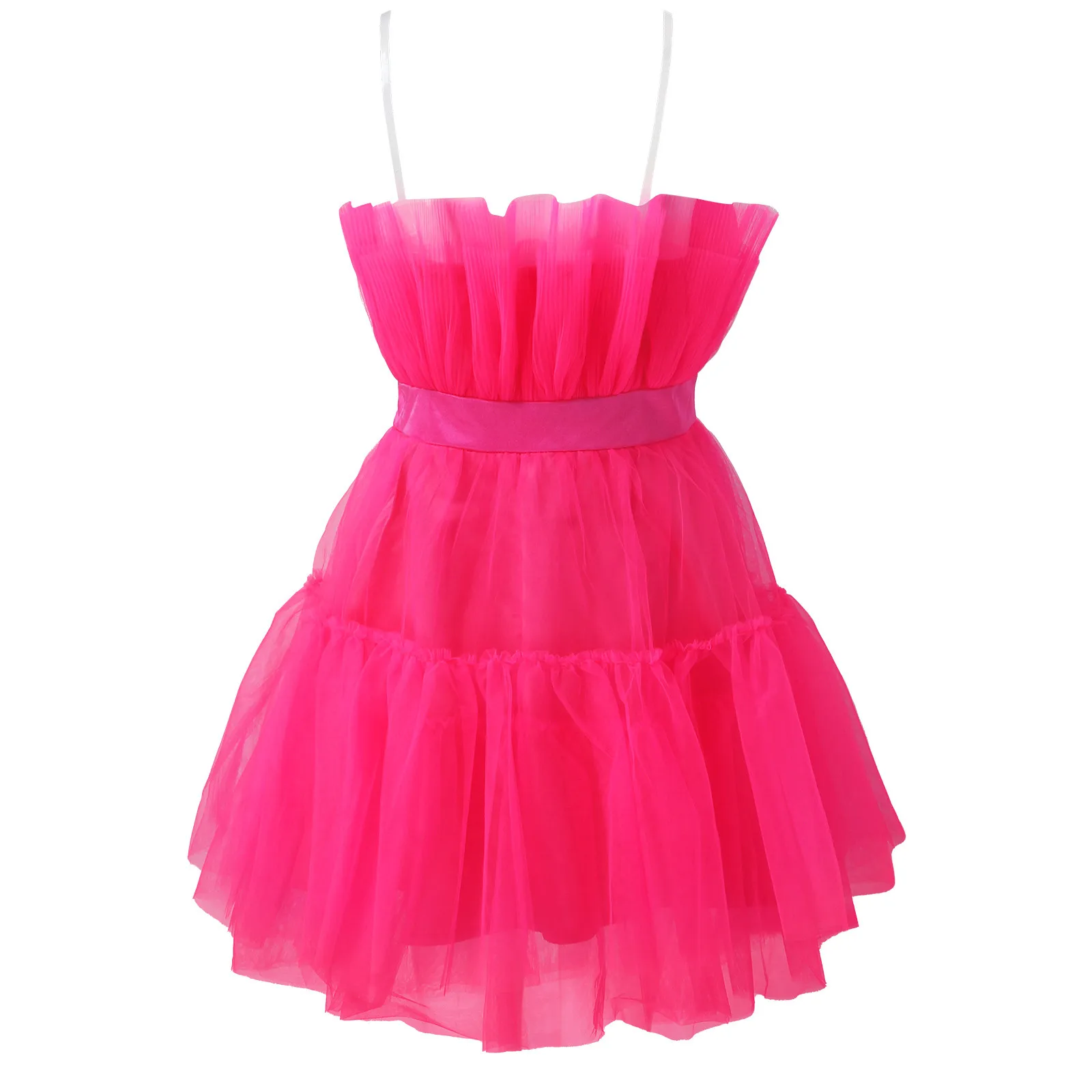 Tulle Dress Women Short Puffy Prom Dress Strapless Mesh Birthday Fairy Dresses Ruffle Cocktail Party Poofy Gown Photoshoot images - 6