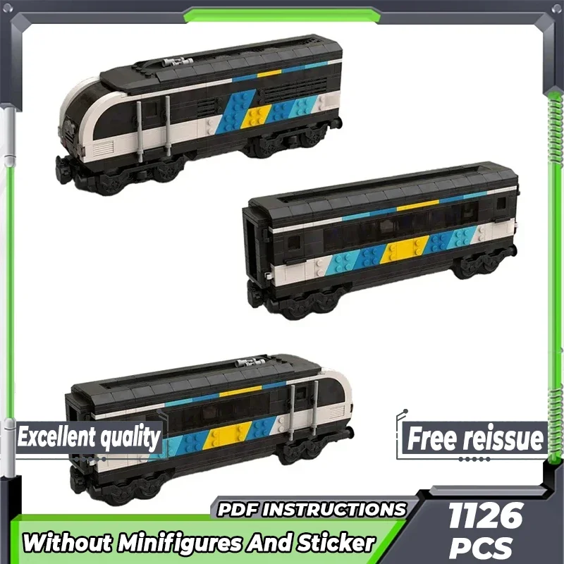 Модель автомобиля Brightline Moc конструктор локомотив поезд модульные блоки подарок