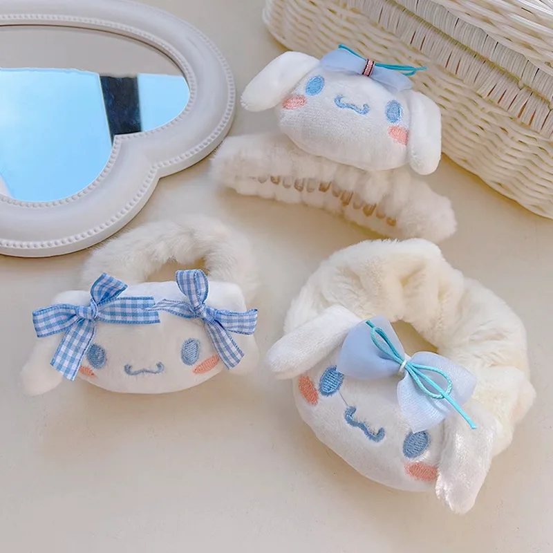 

Sanrio мультфильм милая кукла волос кольцо Kawaii Cinnamoroll волосы веревка конский хвост волос кольцо аксессуары для волос на Рождество подарок на д...