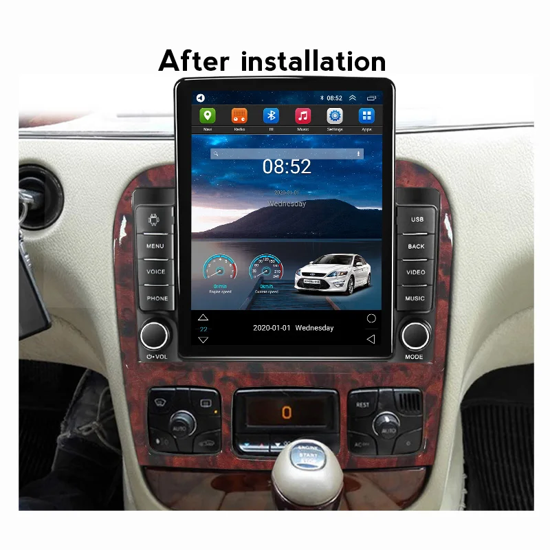 Android 11 Carplay 4G для вертикального автомобильного радиоприемника Tesla Video Stereo Mercedes Benz S