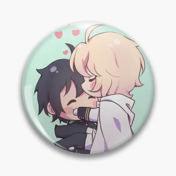 Owari No Seraph Mikayuu Chibi мягкая булавка на пуговицах воротник для влюбленных шляпа декор