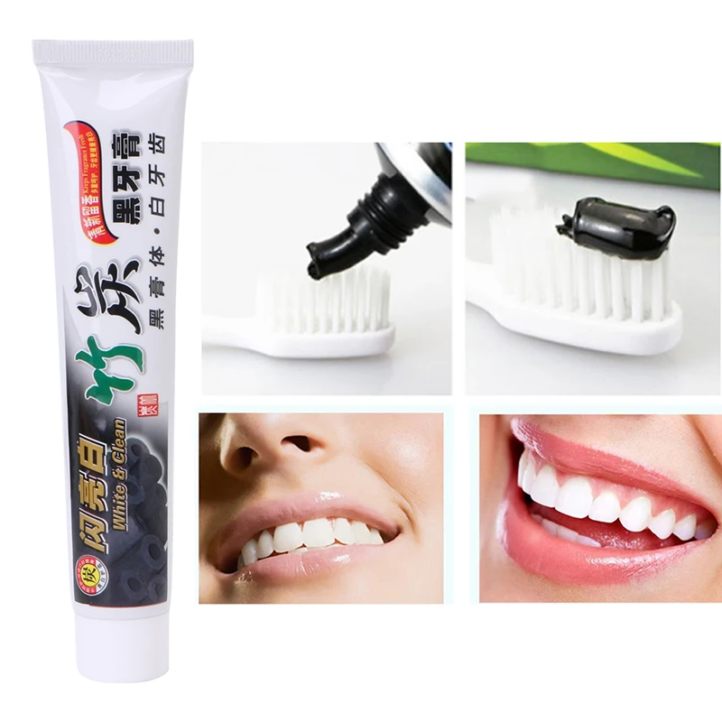 

Mint Black Bamboo Charcoal Toothpaste Teeth Whitening Oral Hygiene Soft Care All-purpose Natural Deep Clean Mouth Health Care