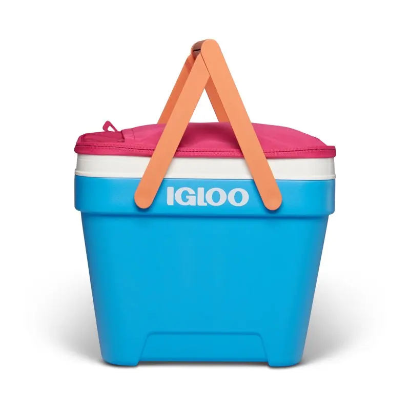 

qt. Picnic Basket Cooler, Pink and Blue