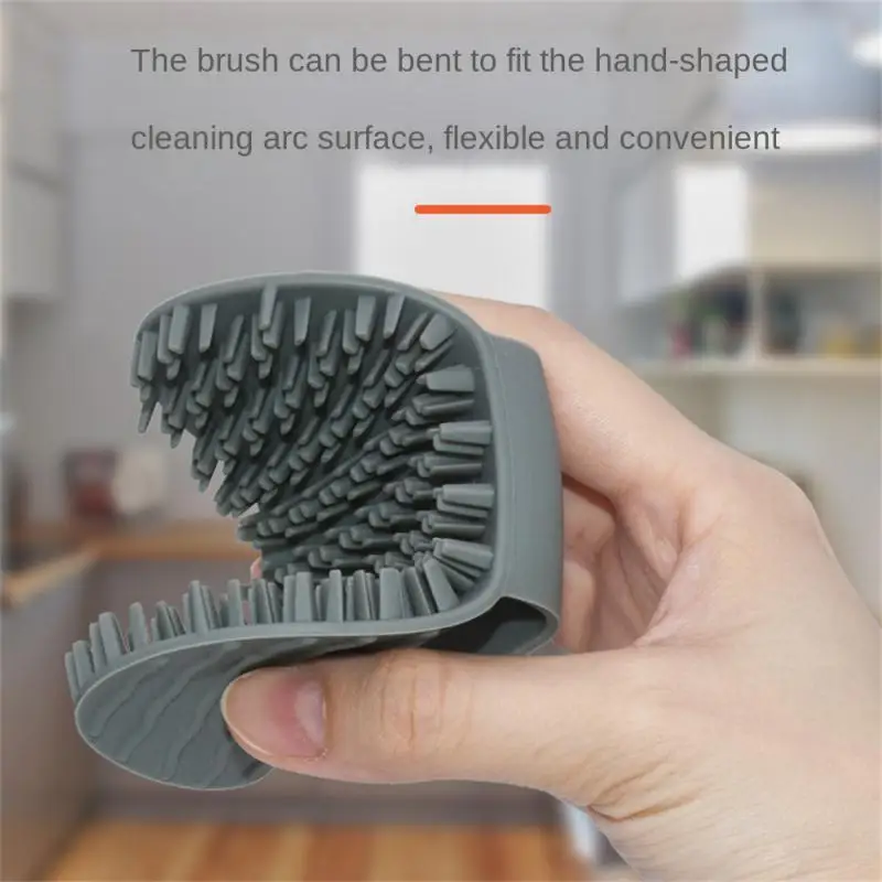 

Multifunctional Pot Brush Reusable Food Grade Silicone Cleaning Brush Non-slip Drain Pad Brush Set Brush Dishwashing Brush