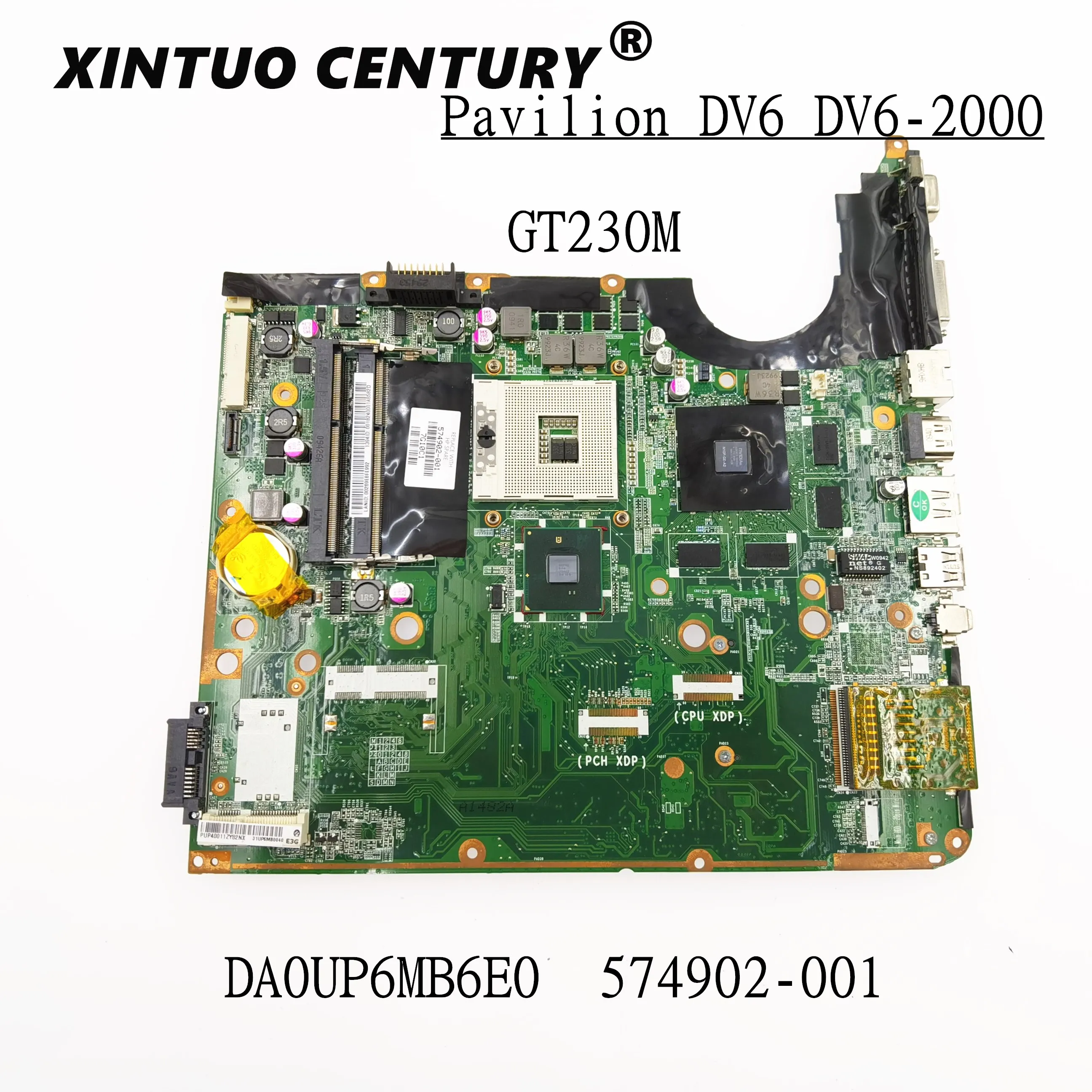574902-001 575477-001 580972-001 for HP Pavilion DV7 DV7-3000 Laptop Motherboard DA0UP6MB6E0 GT230M GPU REV E DDR3 100% Tested