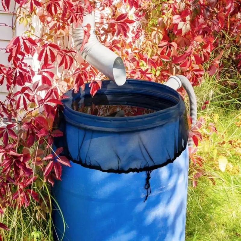 

Mesh Cover Leaf Filter Cover Rainwater Storage Net Filter Water Collecting Buckets Protector Net Cover For Barrel Buckets