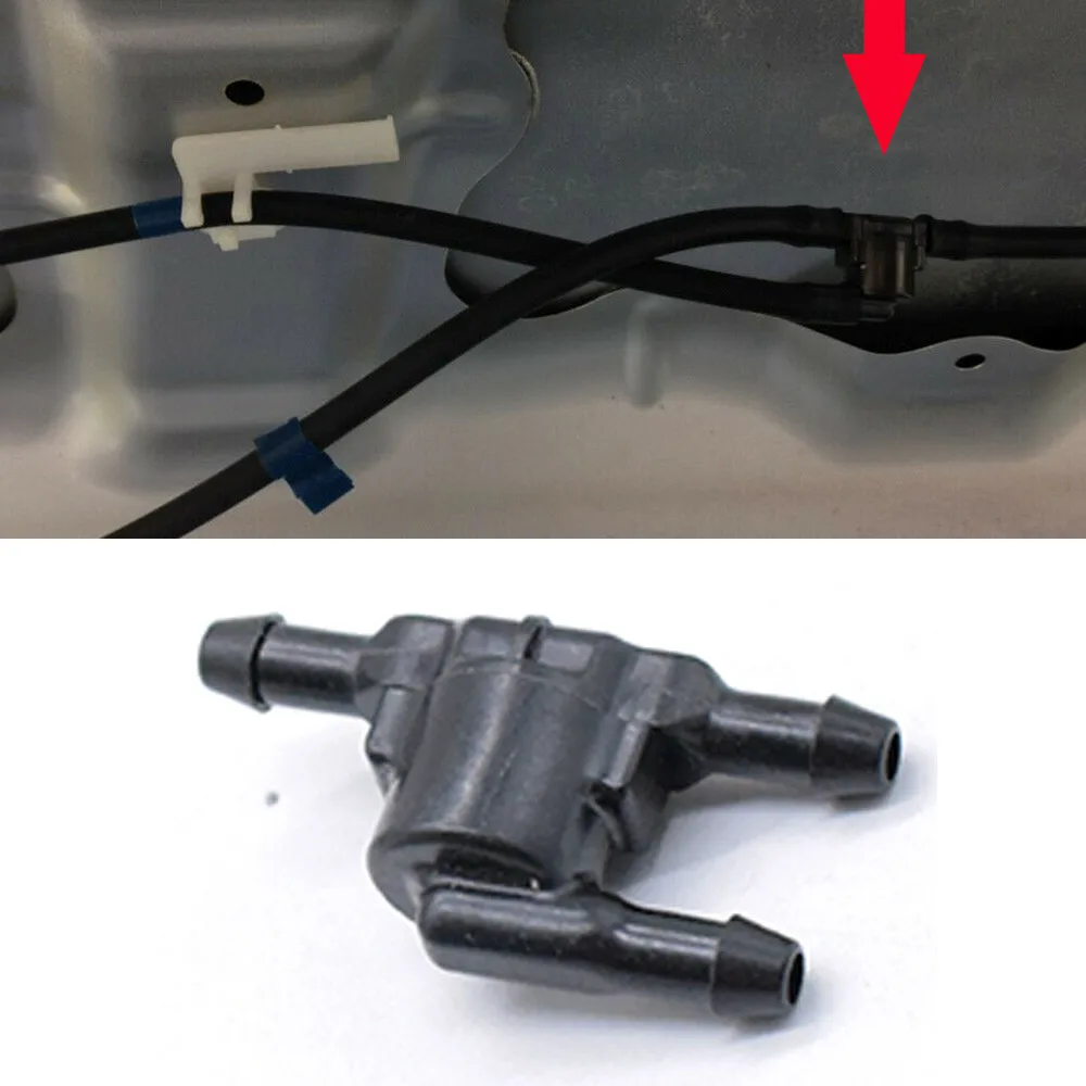 Тройник T 3-ходовой клапан омывателя ​ Лобовое стекло 85321 28020 черные автомобильные