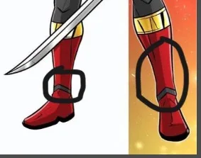 

Красные ботинки Sentai