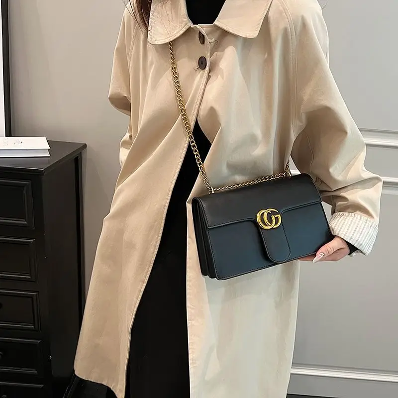 Новинка 2024 модная Универсальная сумка на цепочке в стиле ретро нишевая уличная