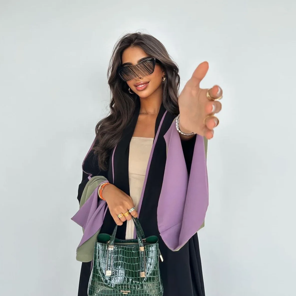 Платье-кимоно женское длинное в мусульманском стиле