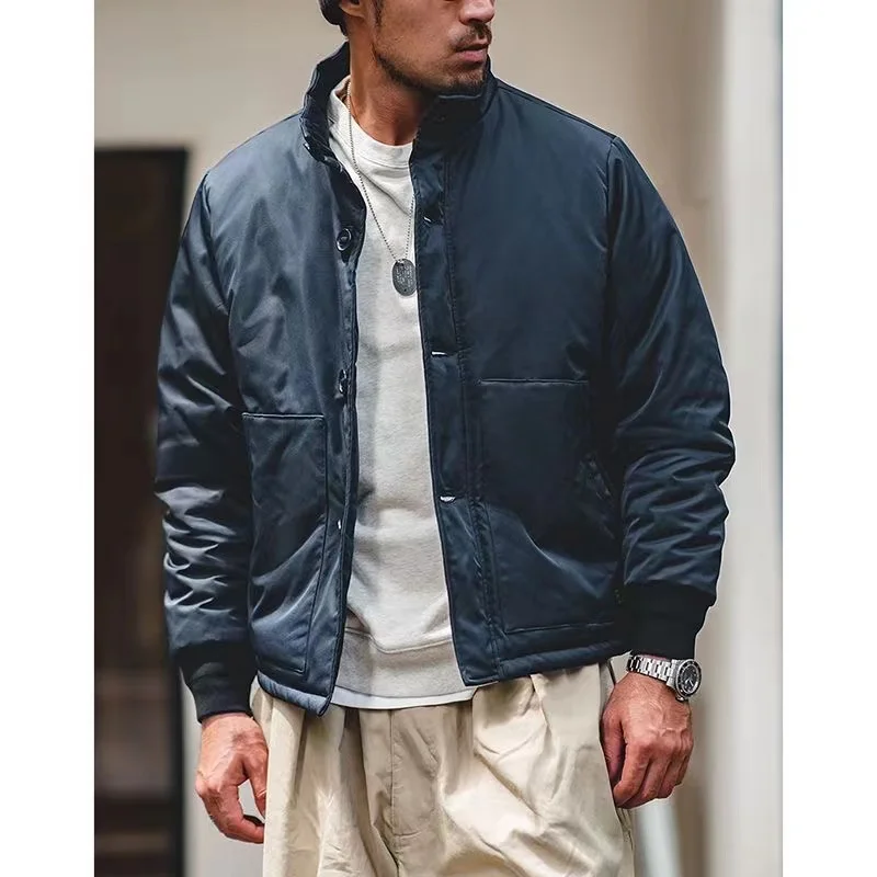 Men's Jacket Men's Coat Pilot's Cotton Padded Jacket Oversize Clothes Loose Top Keep Warm In Winter Casual Fashion