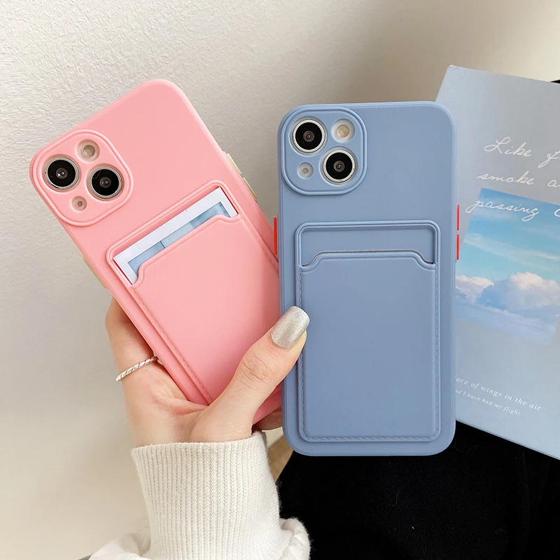 

Luxury Soft Silicone Wallet Card Holder For Samsung Galaxy A13 Case For Galaxy A33 A53 A22 A32 A52 A72 5G A51 M12 M22 M32 A50