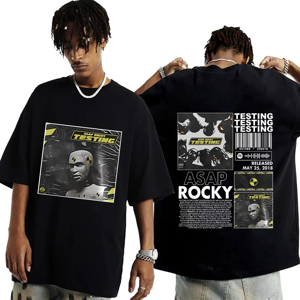 

Hip Hop Rapper Asap Rocky Graphic Print T Shirts Summer Men Women Fashion Oversized Tshirt Male 100% Cotton T Shirt Short Sleeve