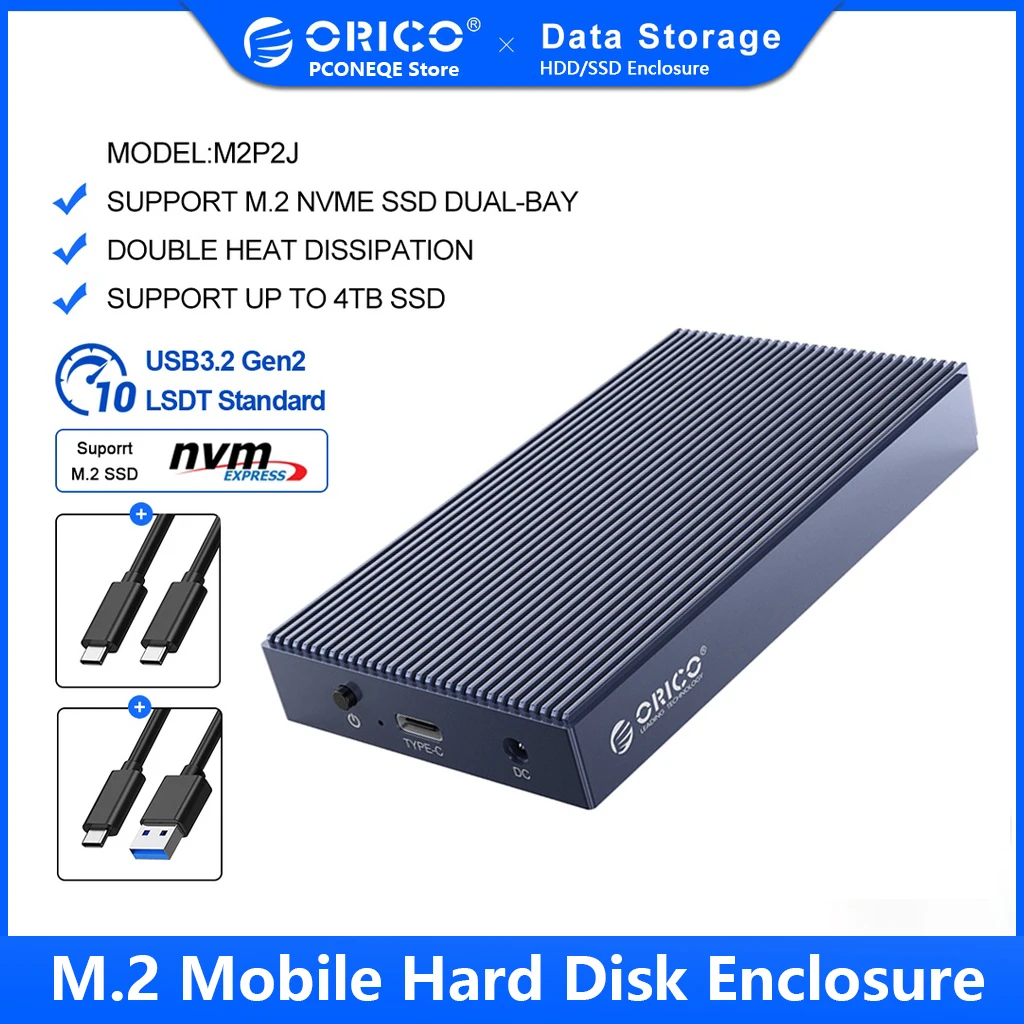     SSD M.2 ORICO, , USB Type-C 3, 1 Gen 2, 10 /,  M Key  M/B Key NVME, PCIe,    5 , 4 