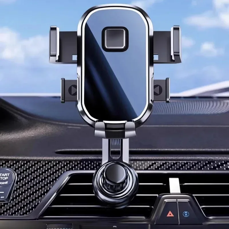 Автомобильный держатель для телефона [более широкий зажим и металлический