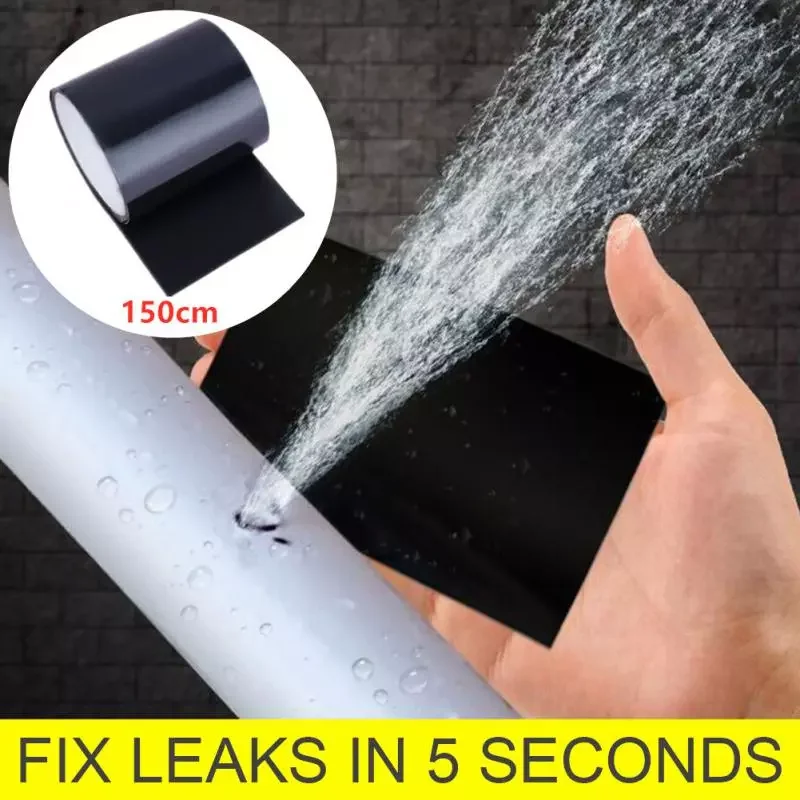 

New in 2022 Repair Tape Waterproof Super Glue Tape Garden Hose Water Bonding Tube Pipe Pool Performance Self Tape Home Appliance