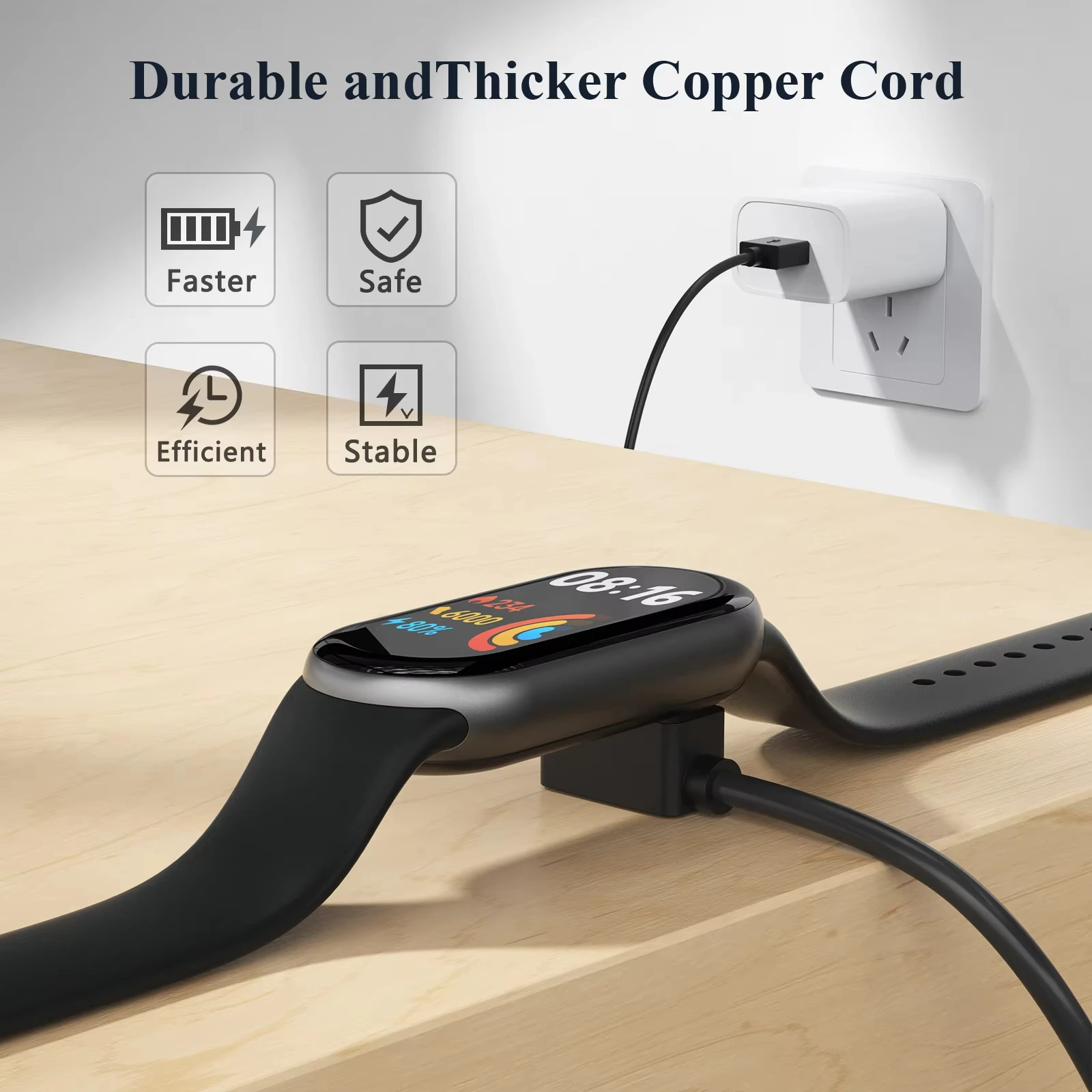 Магнитное зарядное устройство для Xiaomi Mi Band 5 6 7 8 USB-кабель зарядки док-станция Miband