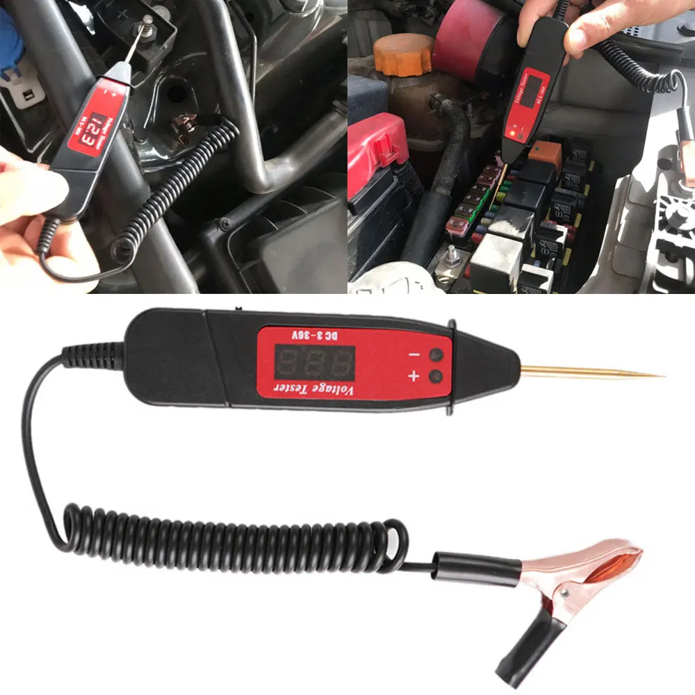 

Universal 5-36V Voltage Meter Pen LCD Digital Circuit Tester Car Circuit Scanner Power Probe Automotive Diagnostic Tool#291208