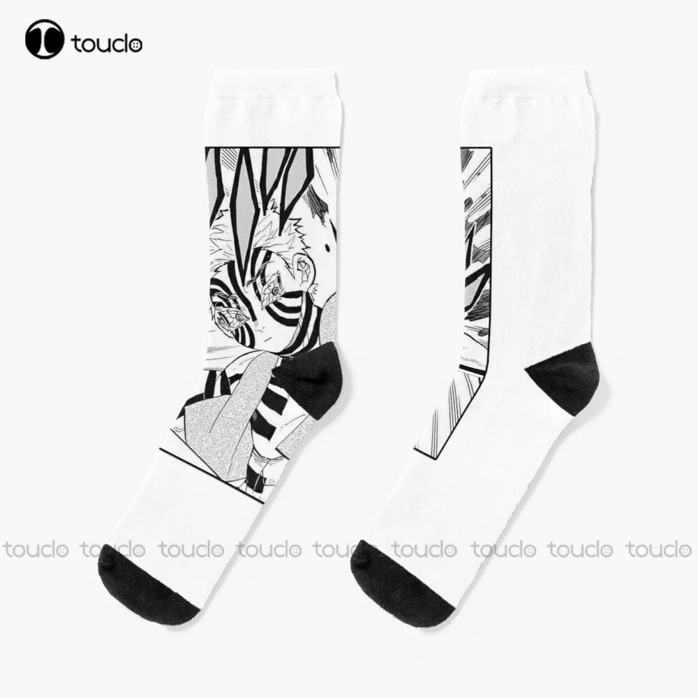 

Akaza-файтинговые носки, женские футбольные носки, уличные носки для скейтборда с цифровым принтом 360 °, удобные спортивные забавные подарки для лучших девочек