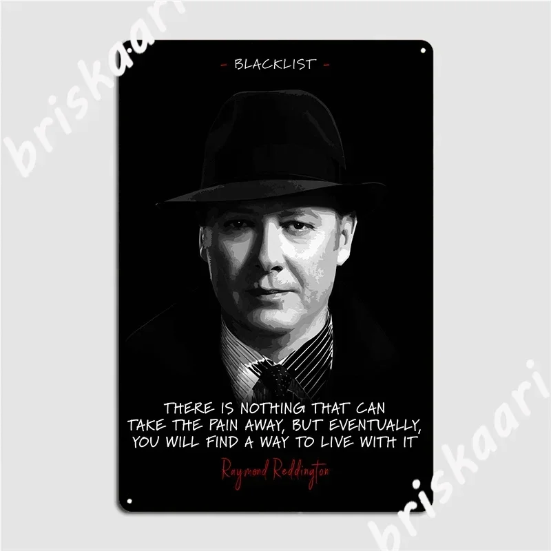 Металлическая вывеска Raymond Reddington