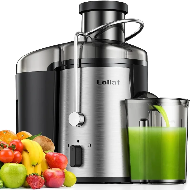 

DUTRIEUX electric juice Machine,for Whole Fruits and Veg, Centrifugal Juice Extractor with 3-Speed Setting, Stainless Steel
