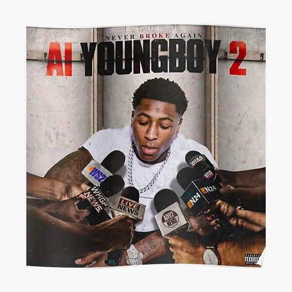 

Ai Youngboy 2 Обложка альбома плакат печать настенная комната винтажная картина на стену дома забавное Искусство Декор Картина Современный без рамки