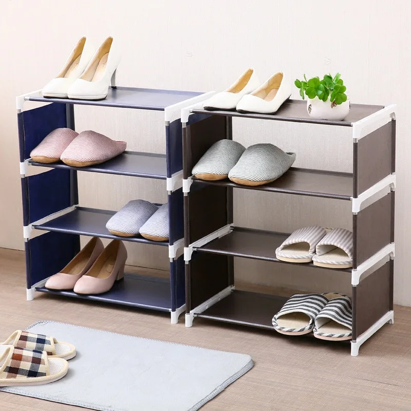 

Multi-layer Simple Shoe Cabinet DIY Assembled Space-saving Shoe Organizer Shelf Home Dorm Storage Closet Dustproof Shoes Rack